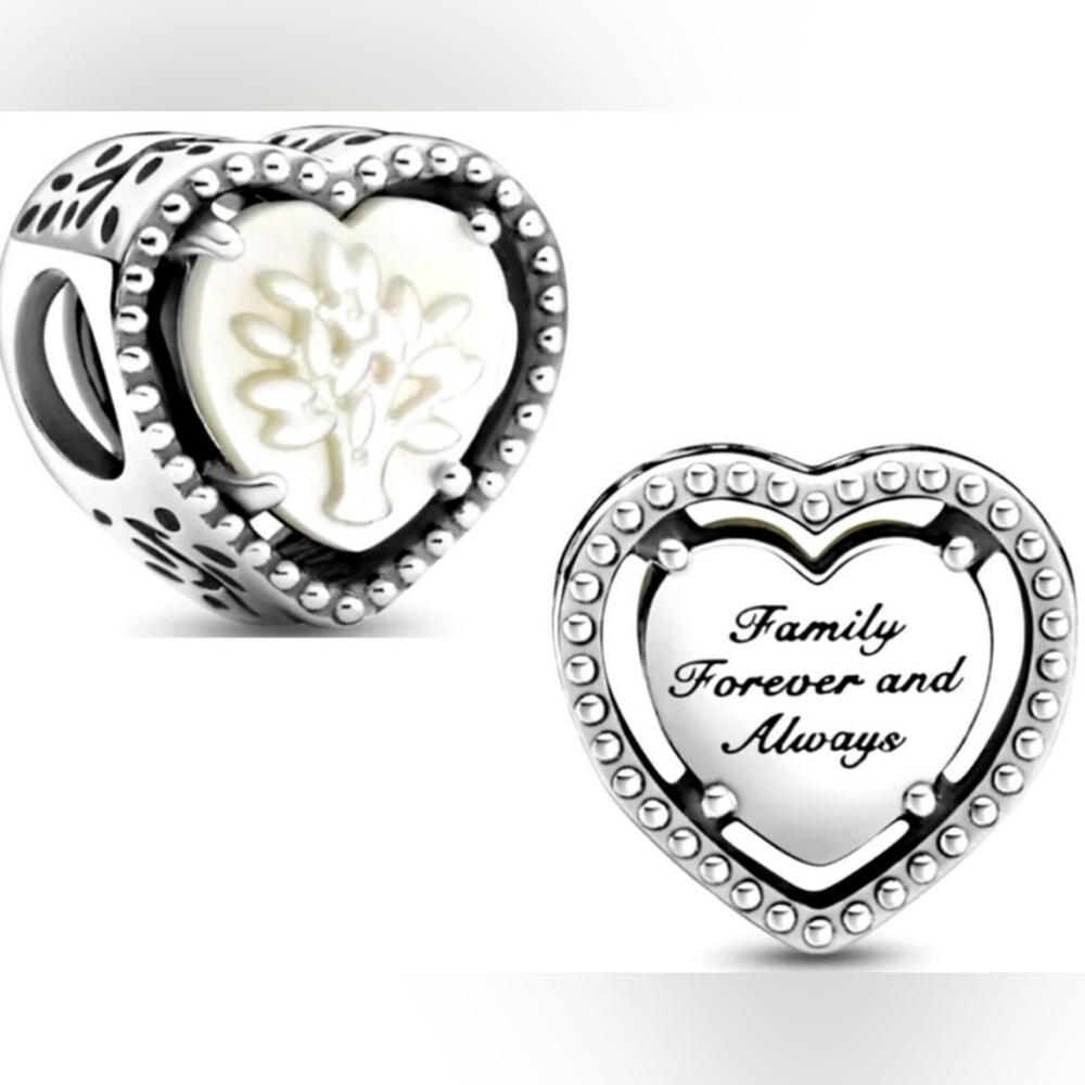 Mother of Pearl Family Tree Pandora 
Charm